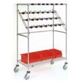 Nexel Catheter Procedure Cart- Chrome - 24 x 60 x 60 in. CPC2460C